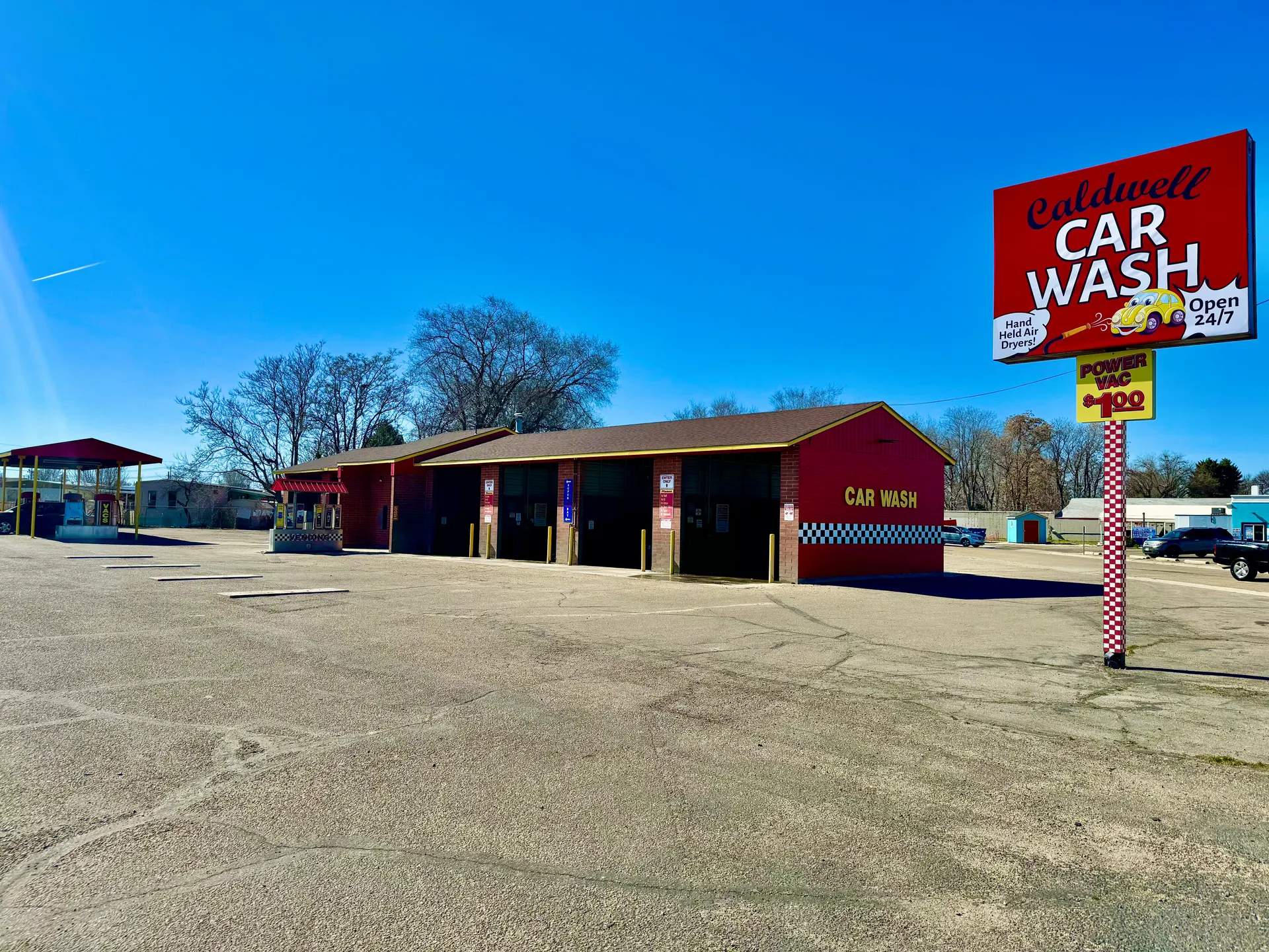 Caldwell Car Wash wash bays at 2800 Cleveland Blvd in Caldwell, Idaho